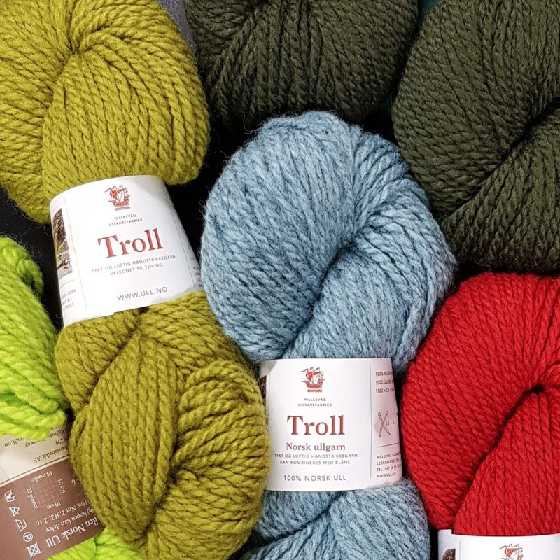 Troll HiFa ullgarn - Flere farger