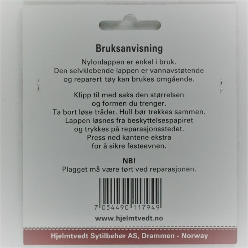 Selvklebende lappelapp 000 sort