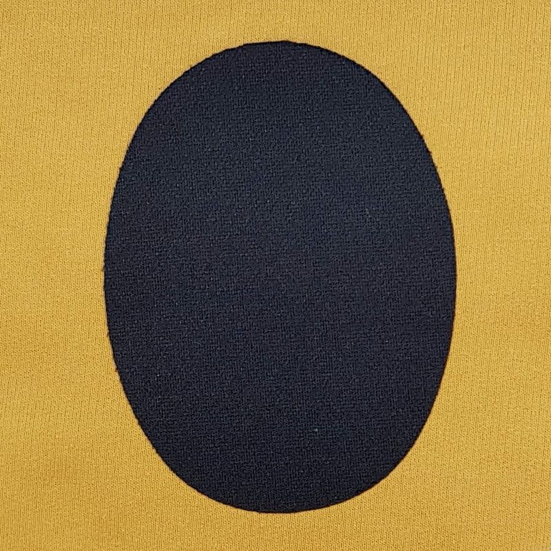 Albulapp jersey sort elastisk reparasjonslapp
