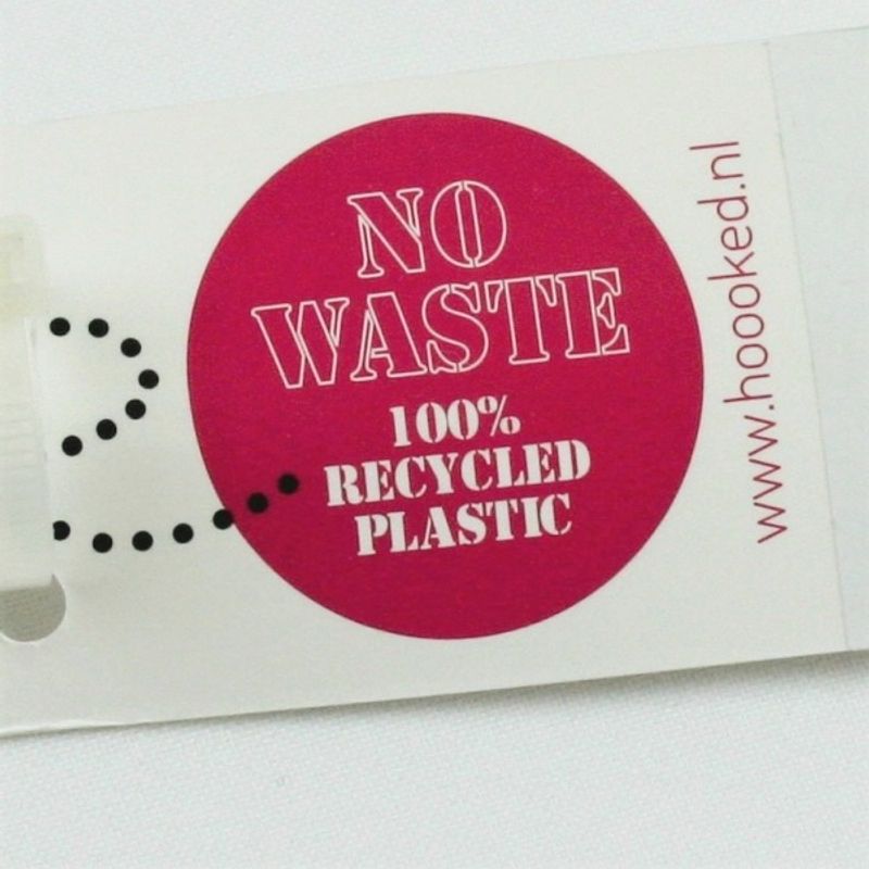 Heklenål 15 mm rosa resirkulert plast Hoooked