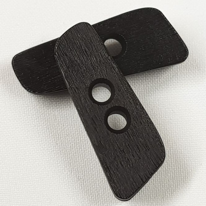 Hovedbilde Knapp trebit sort 40 mm duffelcoat kåpeknapp