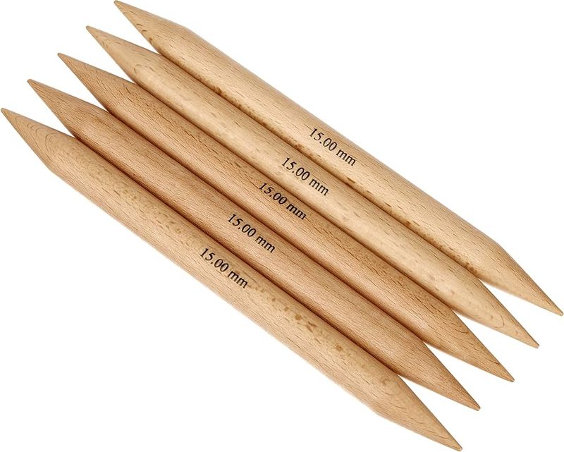 Basix Bjørkepinner - 20 cm settpinner KnitPro 