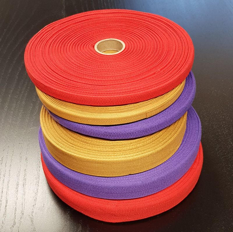 Bendelbånd 11 mm flere farger