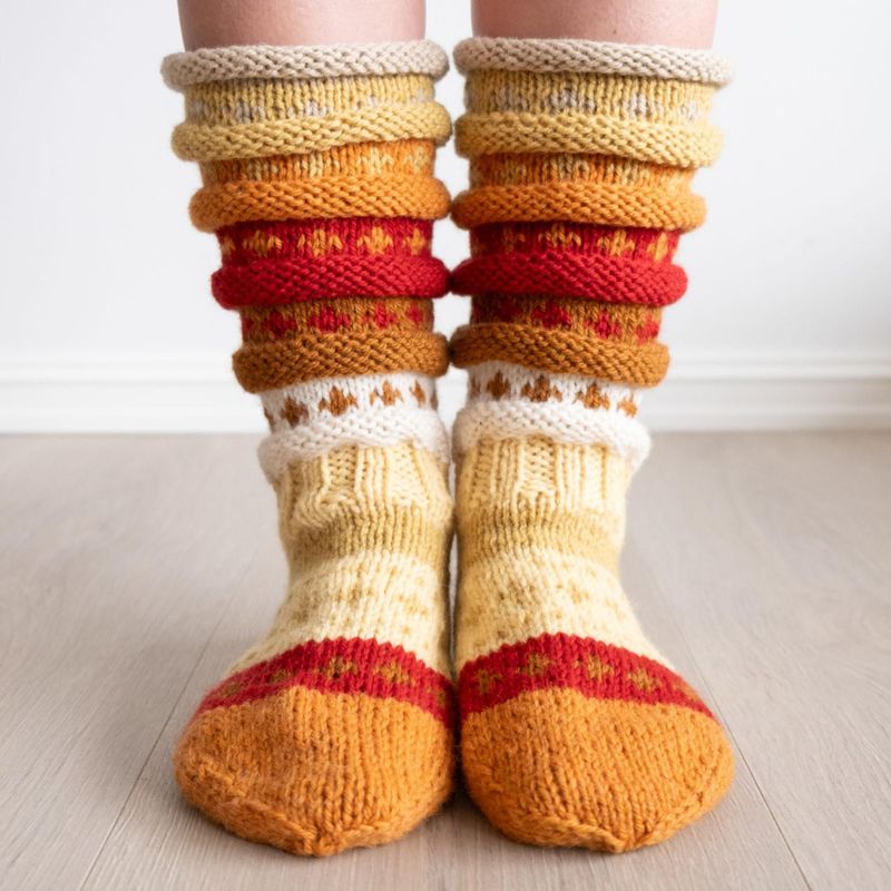 Solsokken ENG + NO yarn kit - 2 pairs