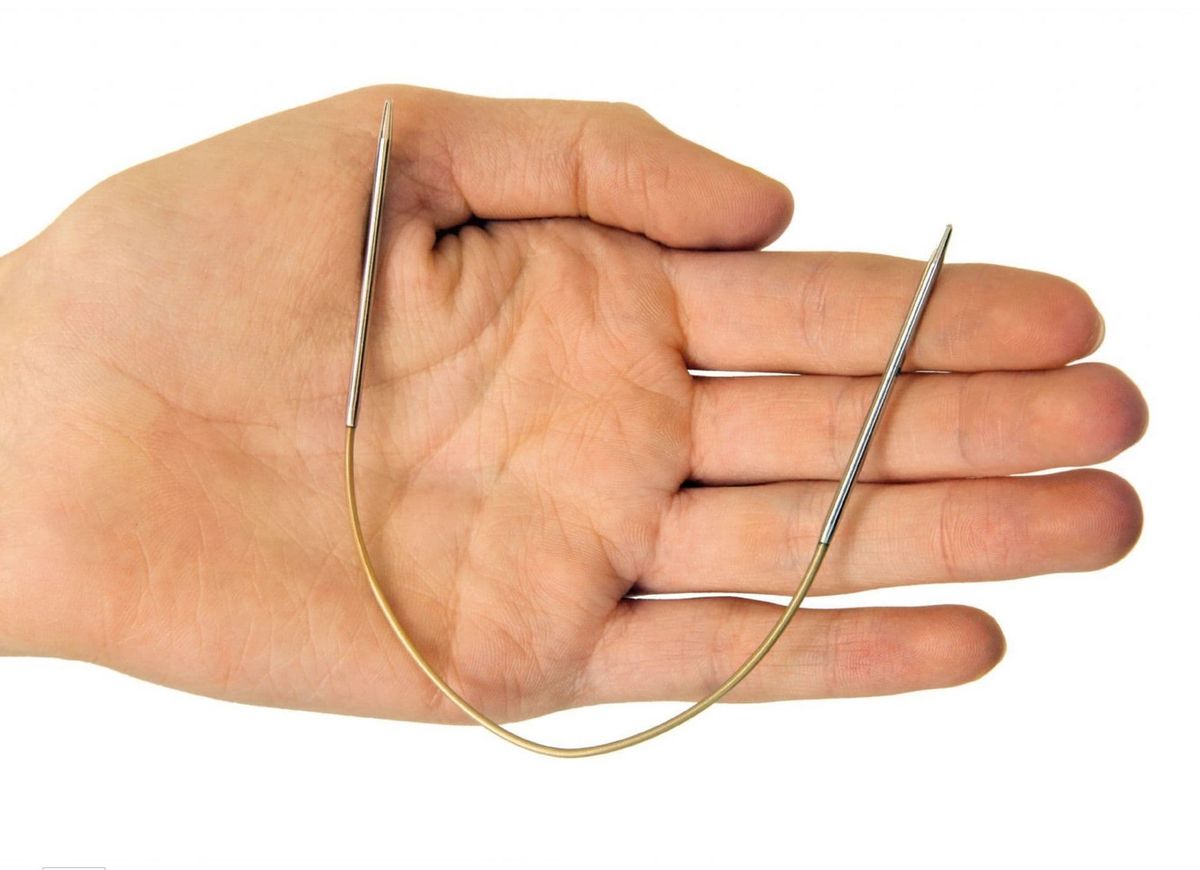 Addi Rundpinne 20 cm ekstra kort rundpinne nikkelfrie