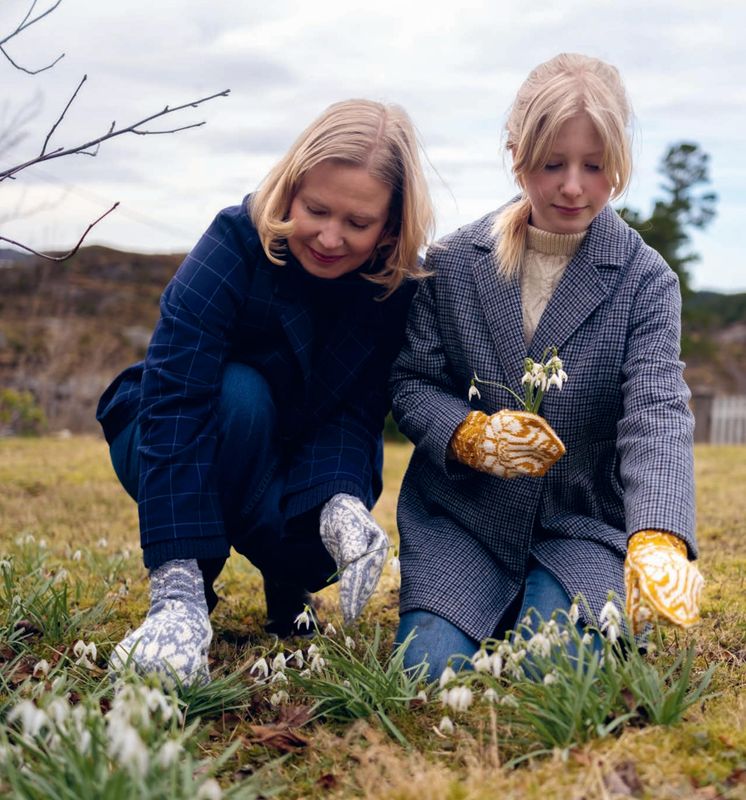 Strikk vottar - 30 fargerike mønster - Ingvild Grane