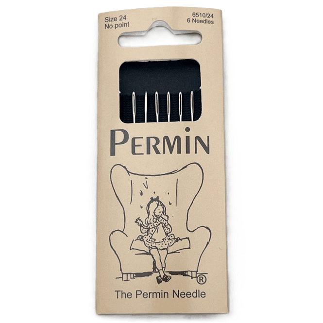 Hovedbilde Broderinål Permin-nålen No 24 uten spiss - 6 pk. 
