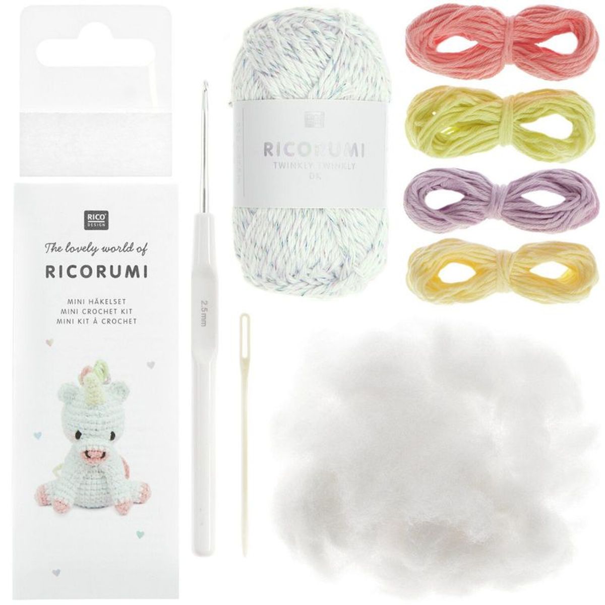 Ricorumi mini heklepakke Enhjørningen 