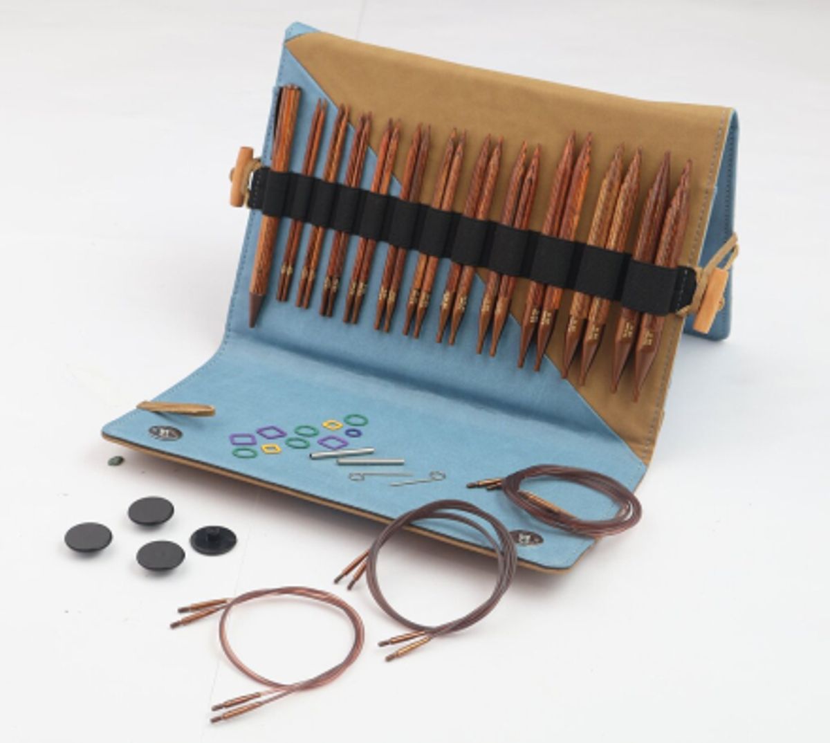 Strikkepinnesett Ginger regal - utskiftbare pinner 3,5 - 12 mm