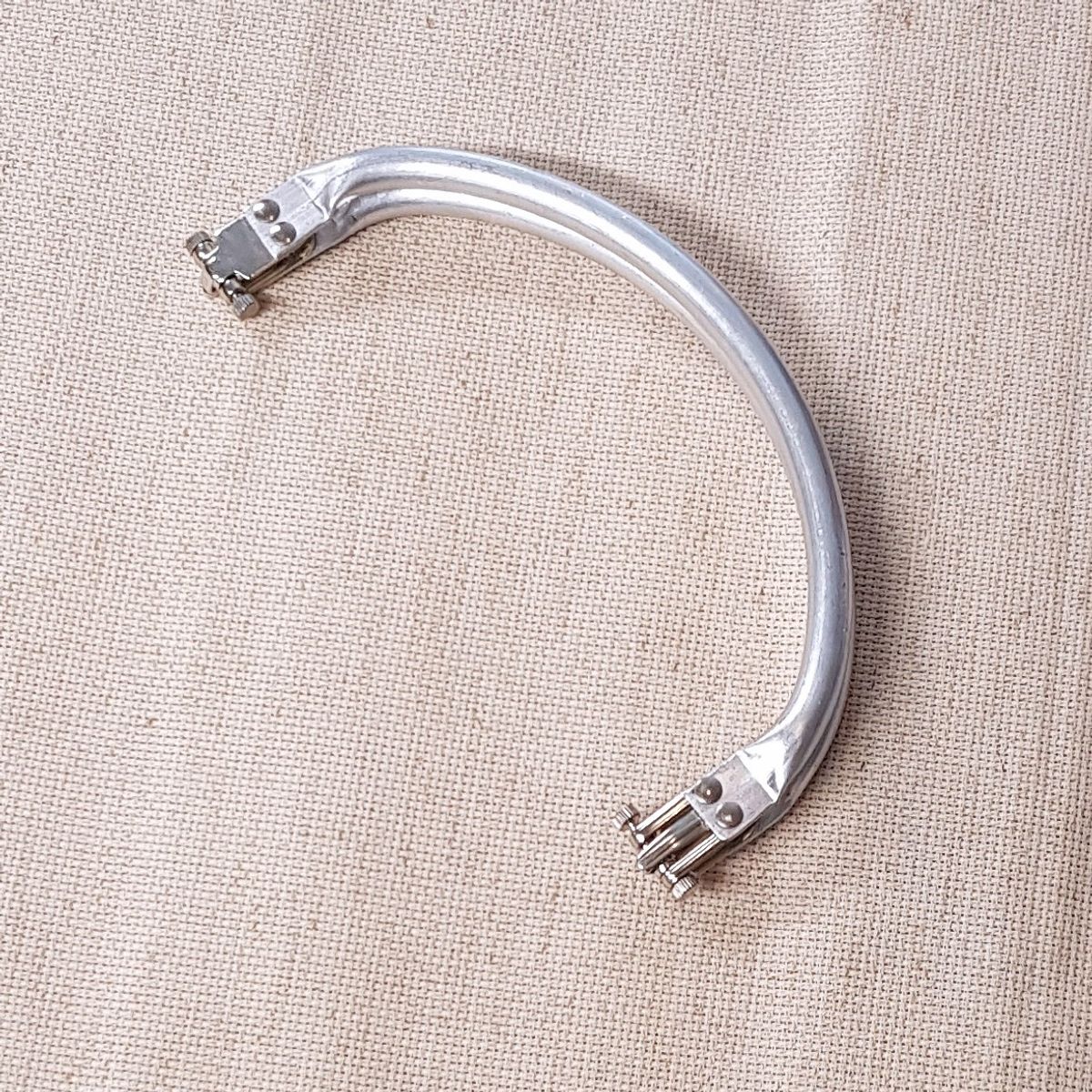 Veskelås Clutch-ramme veskelukning metall buet 19 cm