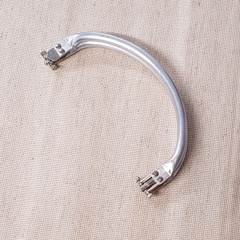 Veskelås Clutch-ramme veskelukning metall buet - flere str. 