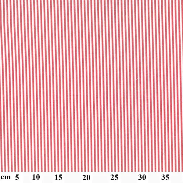 Hovedbilde Garnfarget stripe  3 mm rød-hvit kjøkkenruter