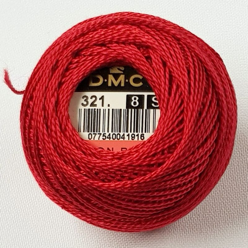 Perlegarn No.  8 DMC 116 Ensfarget bomull - Pearl cotton