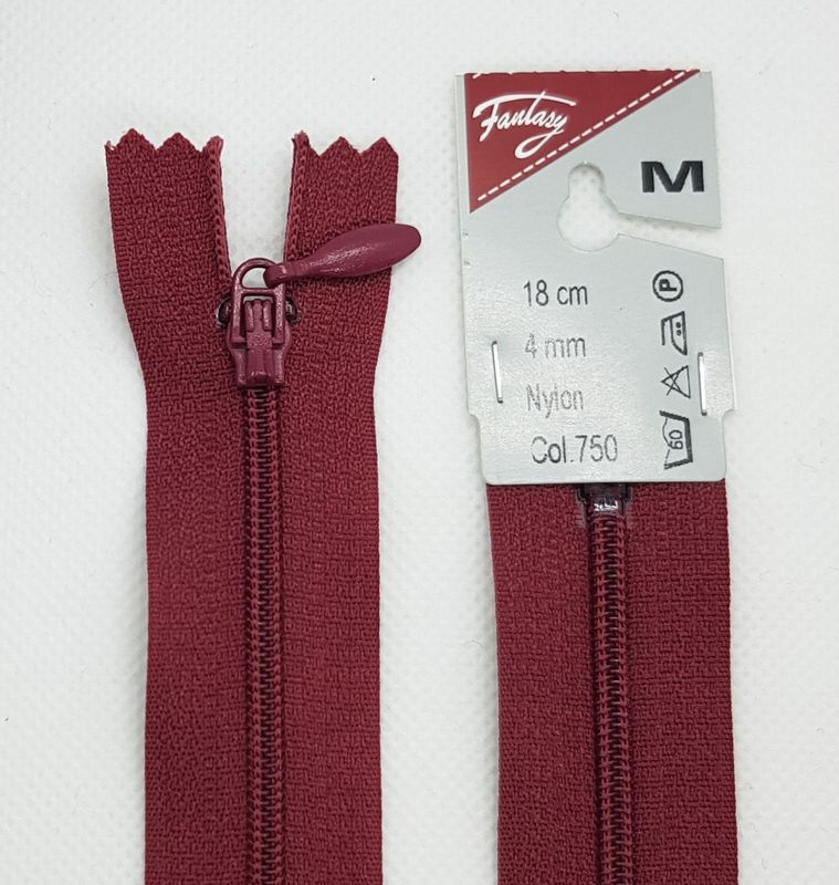 Glidelås 4 mm nylon ikke-delbar spiralglidelås