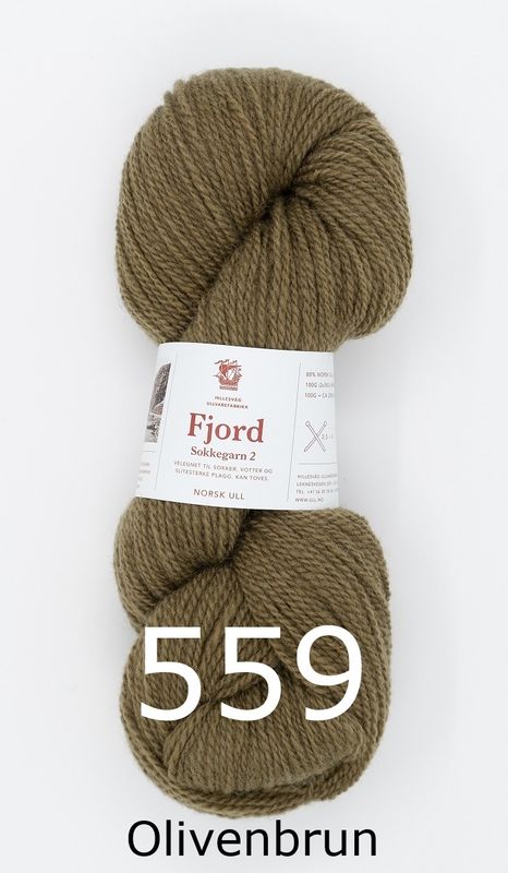 Fjord Sokkegarn 2 - alle farger