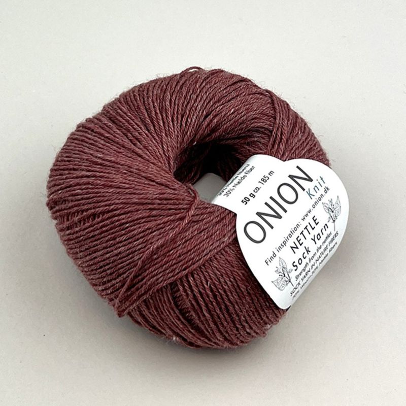 Onion Nettle sokkegarn med neslefiber 50 g