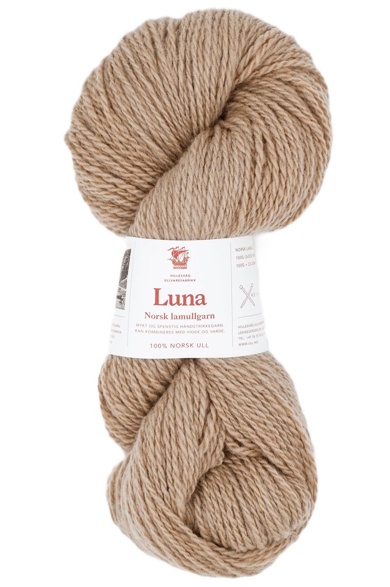 Luna - Norsk lamullsgarn 100 g Hillesvåg Fabrikker