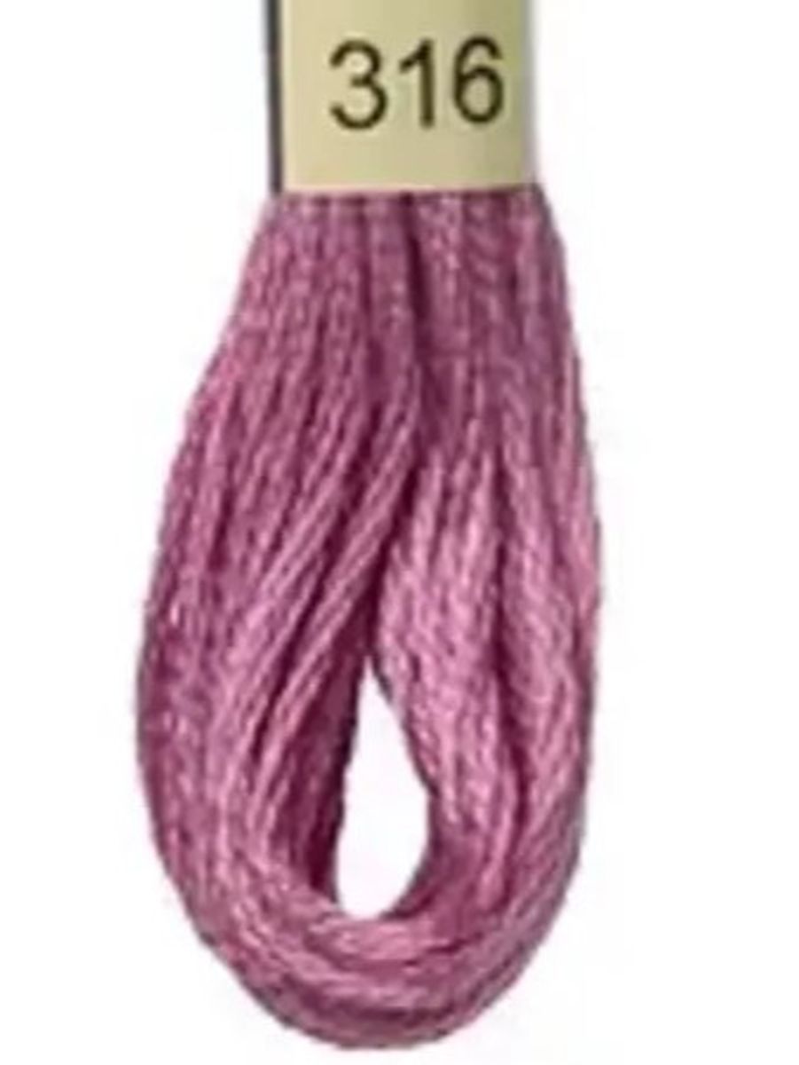 DMC Mouline No. 117 ensfarget brodergarn bomull