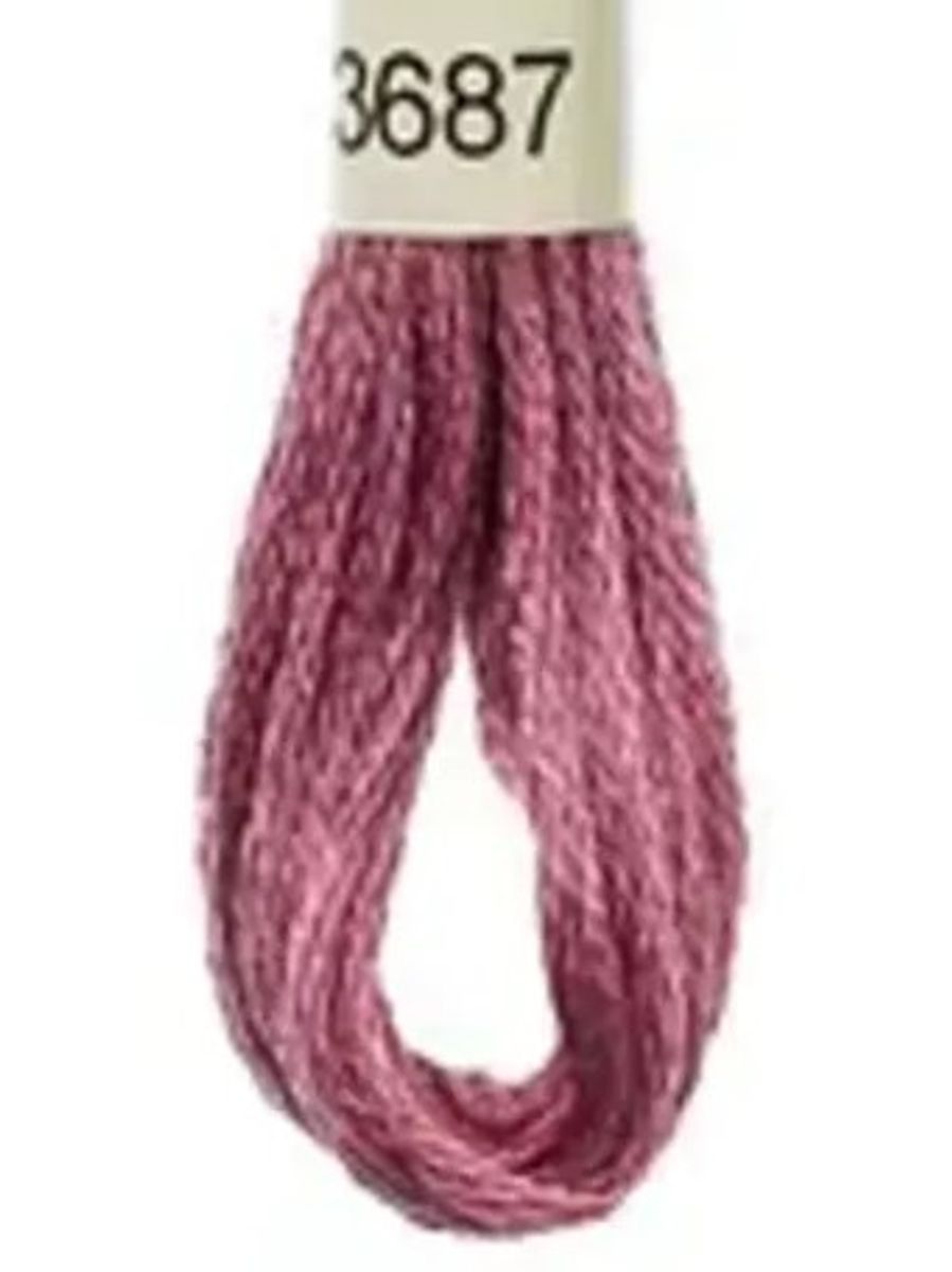 DMC Mouline No. 117 ensfarget brodergarn bomull