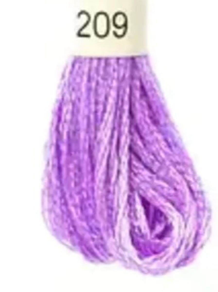 DMC Mouline No. 117 ensfarget brodergarn bomull