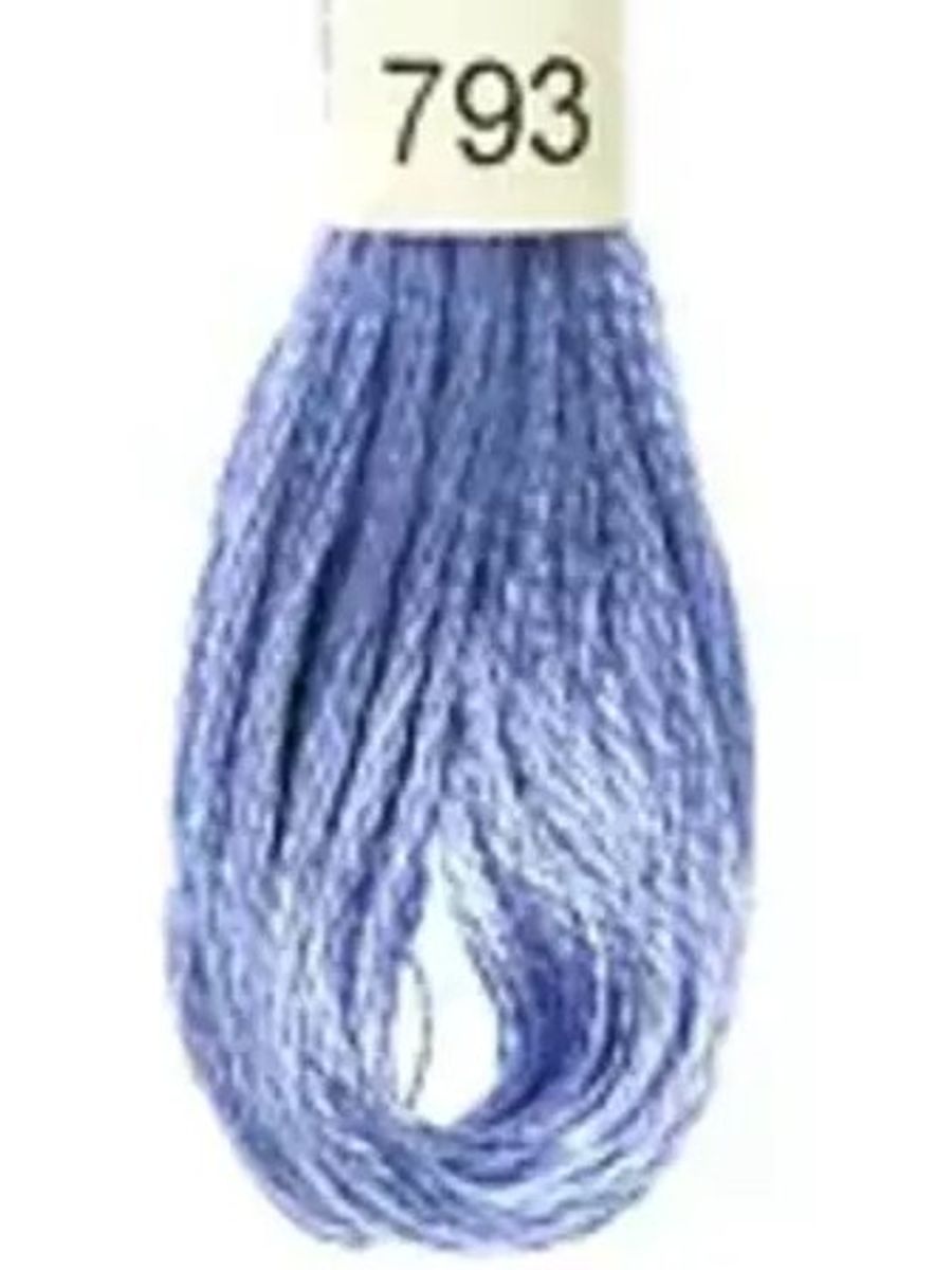 DMC Mouline No. 117 ensfarget brodergarn bomull