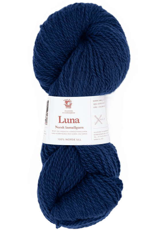 Luna - Norsk lamullsgarn 100 g Hillesvåg Fabrikker