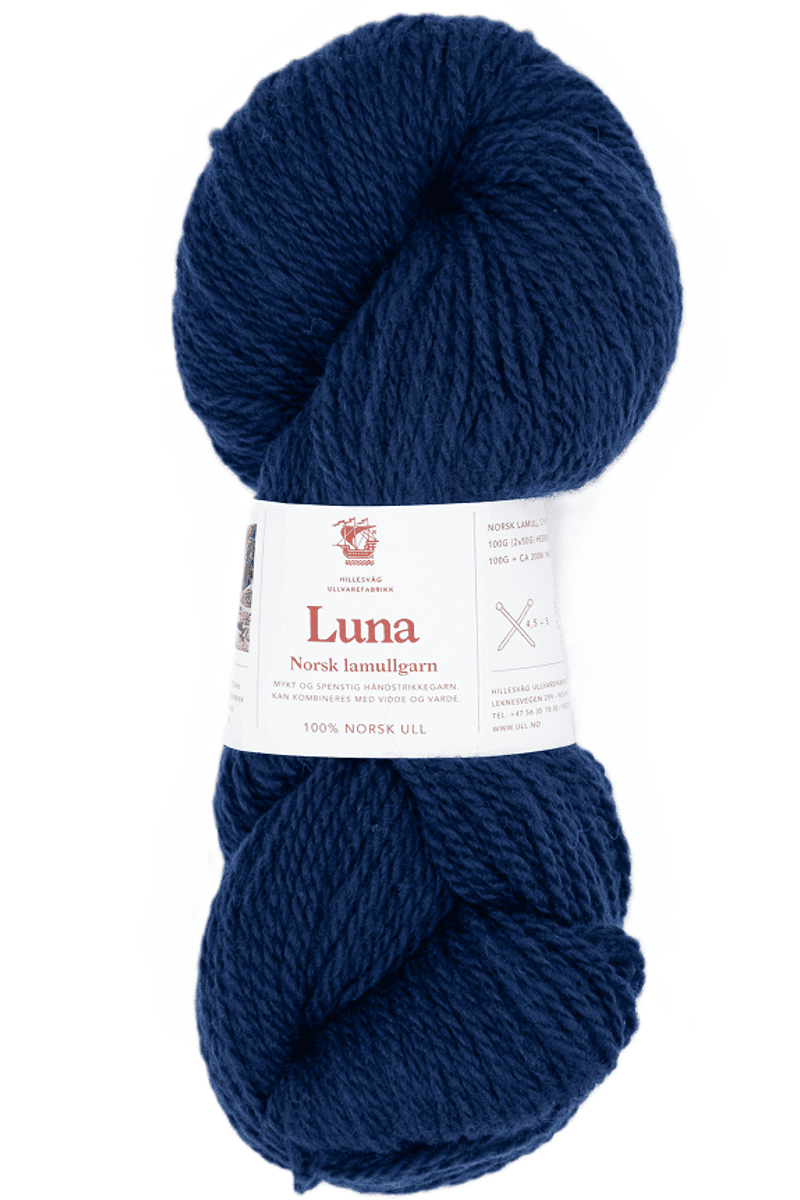 Luna - Norsk lamullsgarn 100 g Hillesvåg Fabrikker