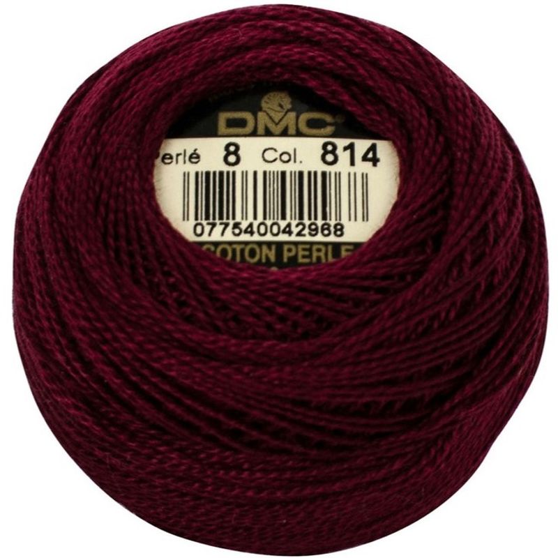 Perlegarn No.  8 DMC 116 Ensfarget bomull - Pearl cotton