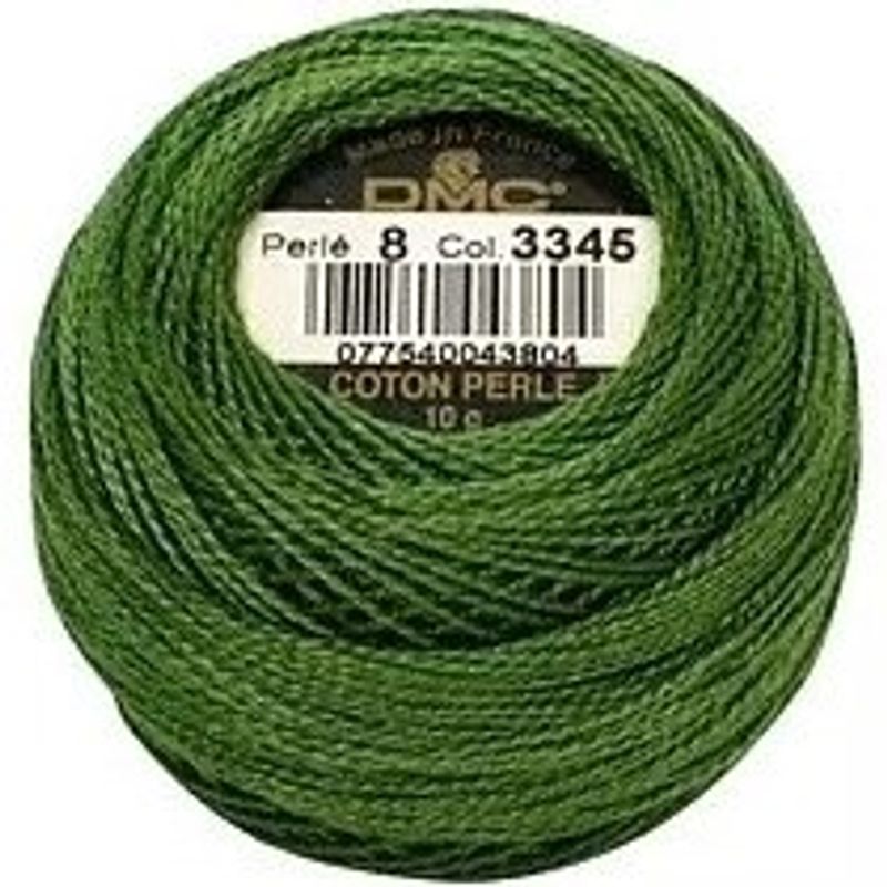 Perlegarn No.  8 DMC 116 Ensfarget bomull - Pearl cotton