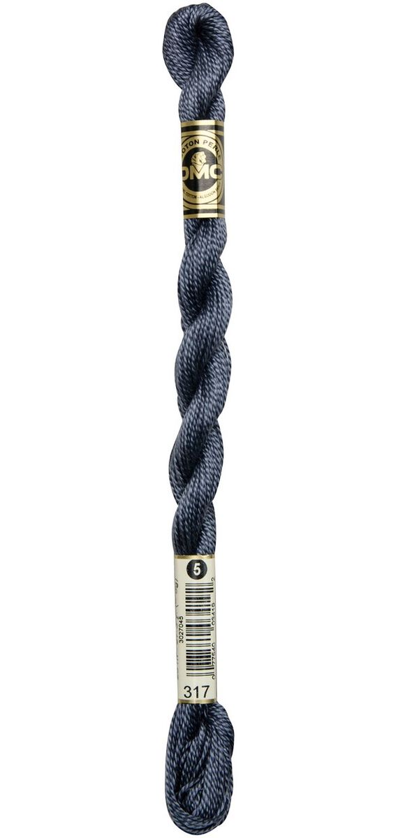 Perlegarn No.  5 DMC 115 Ensfarget bomullsbroderigarn