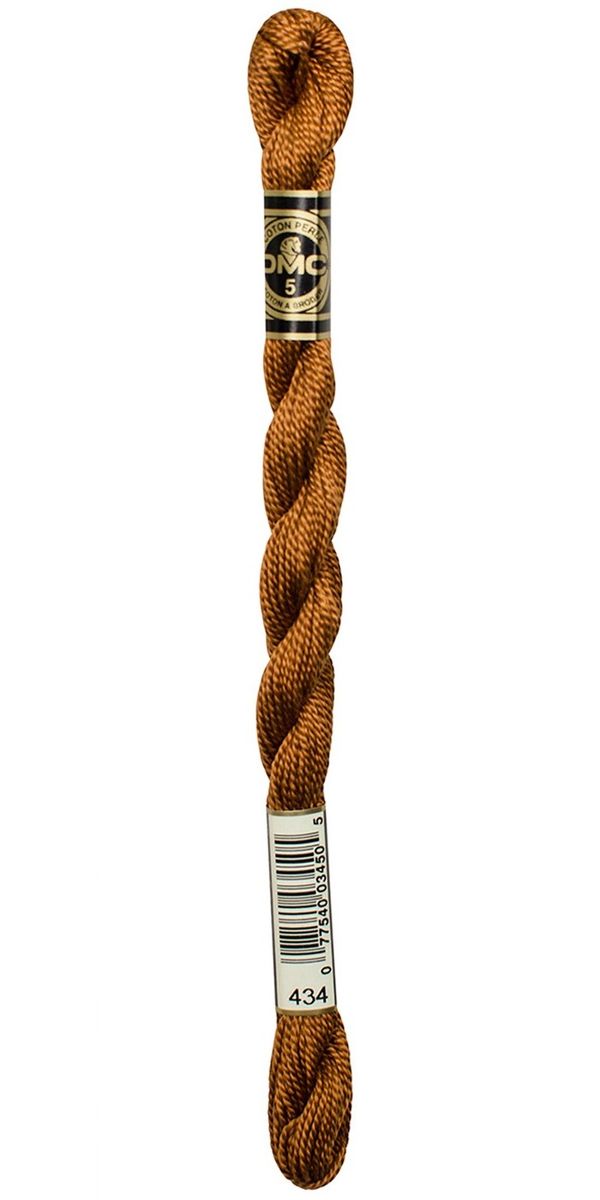 Perlegarn No.  5 DMC 115 Ensfarget bomullsbroderigarn