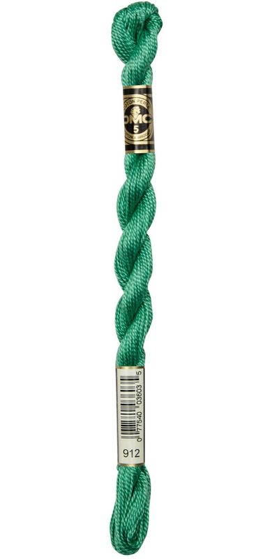 Perlegarn No.  5 DMC 115 Ensfarget bomullsbroderigarn