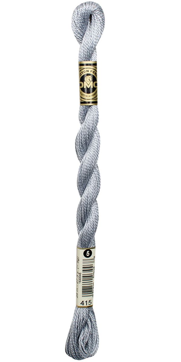 Perlegarn No.  5 DMC 115 Ensfarget bomullsbroderigarn