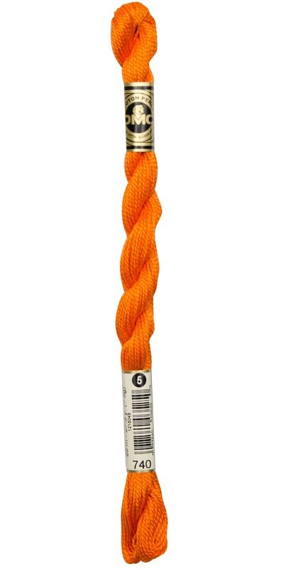 Perlegarn No.  5 DMC 115 Ensfarget bomullsbroderigarn