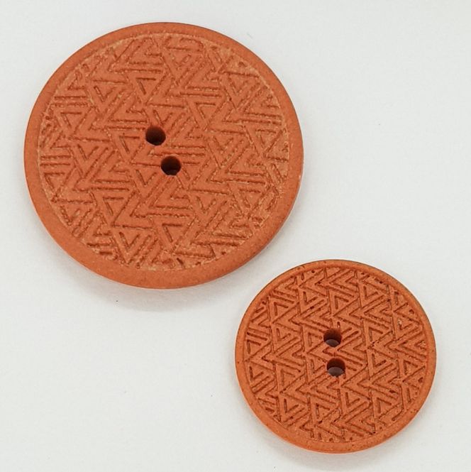 Hovedbilde Knapp resirkulert hamp terracotta kåpeknapp